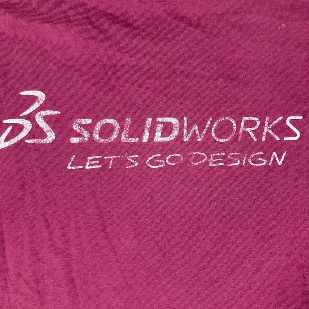 Gildan Formula SAE Michigan 2012 SolidWorks Graphic T-Shirt Maroon XL